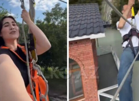 Həmin “zipline”da keçən ayda da ciddi problem olubmuş – VİDEO