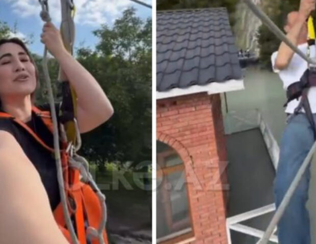 Həmin “zipline”da keçən ayda da ciddi problem olubmuş – VİDEO