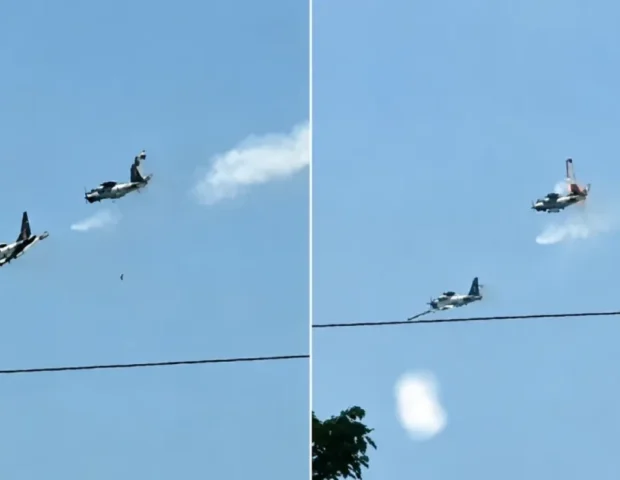 İki hərbi təyyarə toqquşdu: 4 pilot həlak oldu – VİDEO