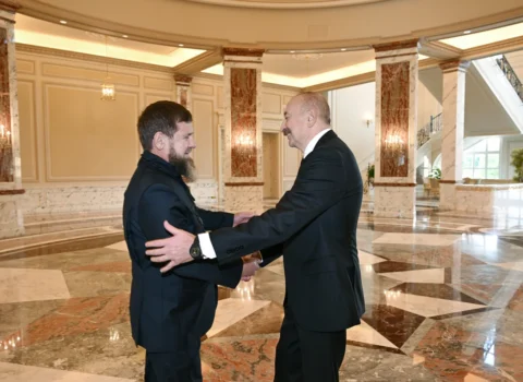 İlham Əliyev Ramzan Kadırovu qəbul etdi – FOTO