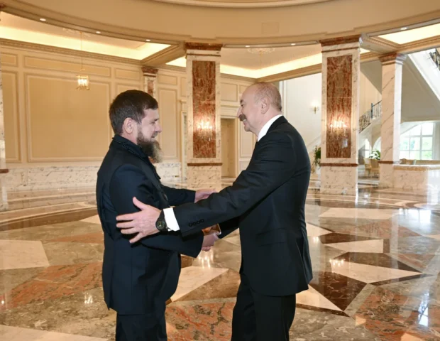 İlham Əliyev Ramzan Kadırovu qəbul etdi – FOTO