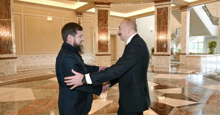İlham Əliyev Ramzan Kadırovu qəbul etdi – FOTO