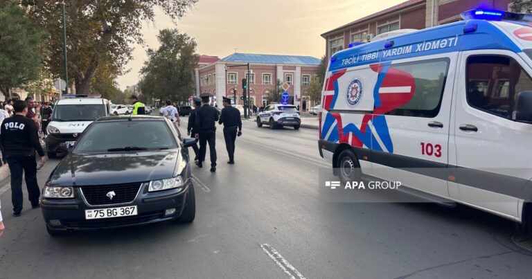 Naxçıvanda avtomobil piyadanı vurdu