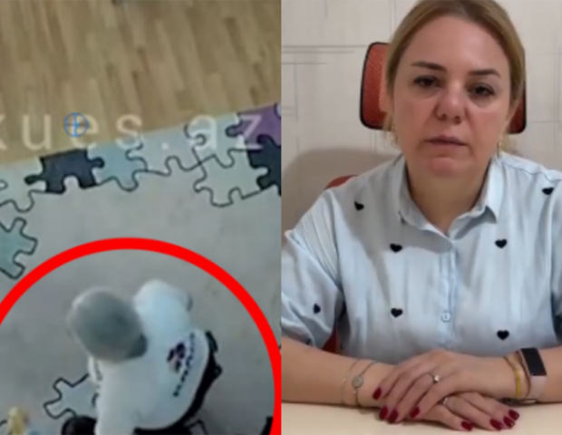 Autizmli uşağa zorakılıq edən müəllim üzr istədi – Video
