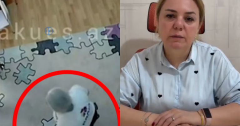 Autizmli uşağa zorakılıq edən müəllim üzr istədi – Video