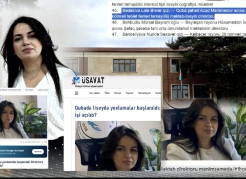 Barəsində cinayət işi olan məktəb direktoru nazirlik tərəfindən mükafatlandırıldı – Qarşı tərəf xəbəri təkzib edir