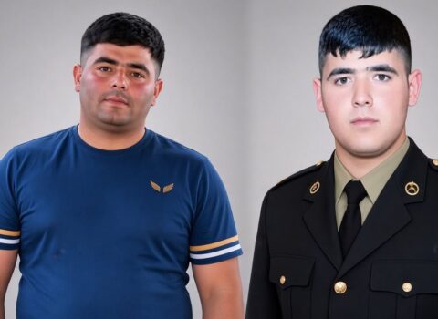 Minaya düşənlər şəhid Ruhin Qəhrəmanovun atası ilə qardaşdır