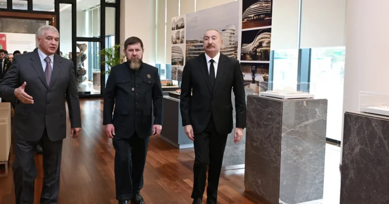 İlham Əliyev və Ramzan Kadırov “Bakı Ağ Şəhər”də  – FOTOLAR 