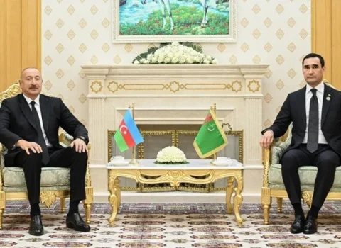 İlham Əliyev Berdiməhəmmədovla görüşdü – Foto