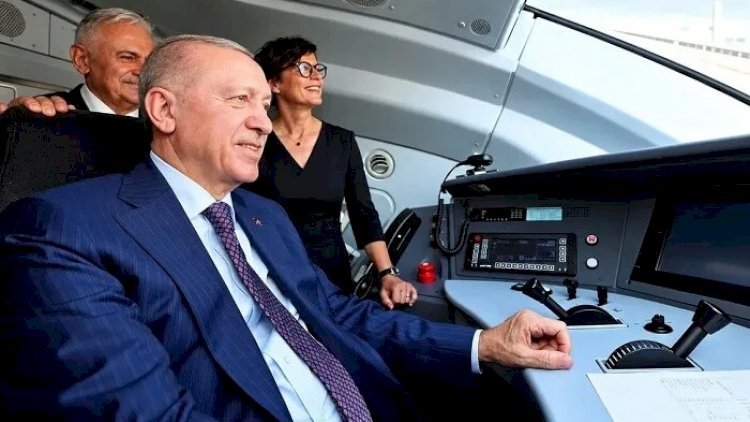 Ərdoğan qatarı özü idarə etdi - VİDEO | KONKRET xəbəri üçün şəkil